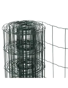 PawHut 0.6M x 10M Chicken Wire Mesh Roll Rabbit Poultry Animal Fence PVC Coated Steel Metal Garden Netting Fencing