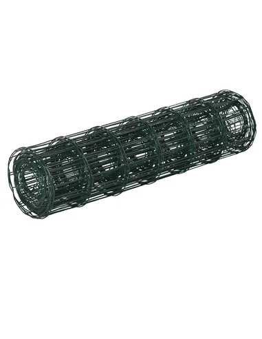 PawHut 0.6M x 10M Chicken Wire Mesh Roll Rabbit Poultry Animal Fence PVC Coated Steel Metal Garden Netting Fencing