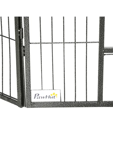 PawHut 16 Panels Heavy Duty Puppy Playpen, for Small Dogs, Indoor and Outdoor Use - Grey