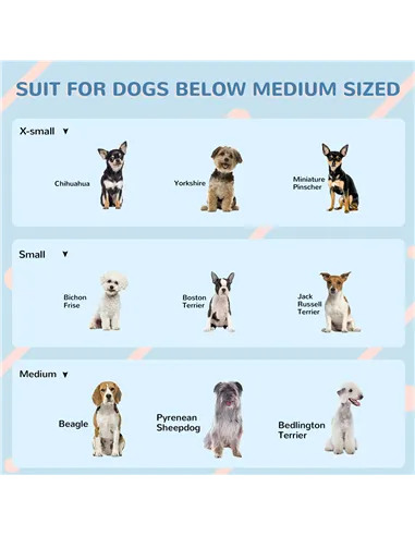 PawHut Plastic Weather-Resistant Dog House, for Indoors and Outdoors, Medium Dogs - White and Blue