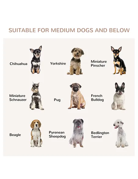 PawHut Dog Cage Side Table, with Cushion, for Small and Medium Dogs
