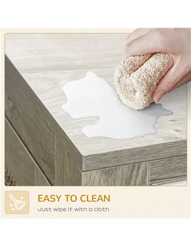 PawHut 2-in-1 Dog Cage & Side Table, with Two Doors, Cushion, for Large Dogs