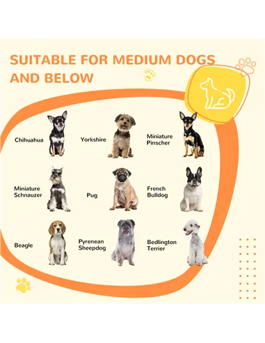 PawHut Indoor Dog Crate Furniture, Side End Table, with Soft Washable Cushion, Lockable Doors, for Small and Medium Dogs