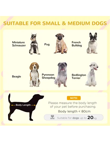 PawHut Wooden Dog Kennel for Outside, for Medium Dogs, 72H x 109L x 79Wcm, Grey