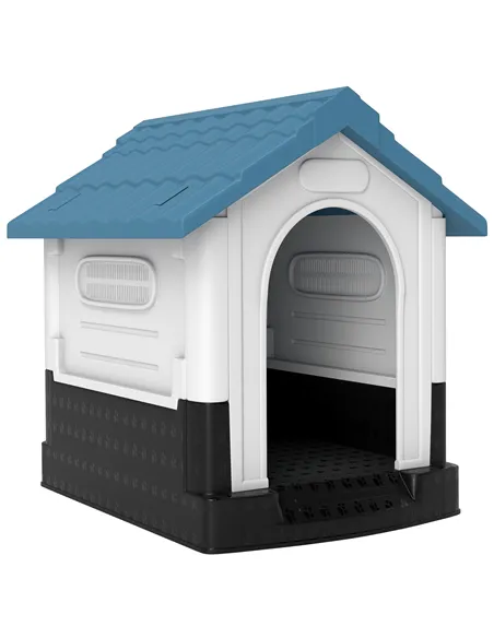 PawHut Outside Dog Kennel House, for Miniature Dogs, 64.5 x 57 x 66cm