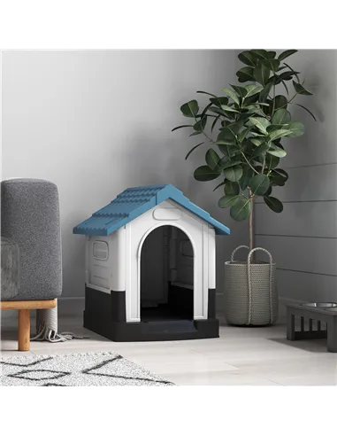 PawHut Outside Dog Kennel House, for Miniature Dogs, 64.5 x 57 x 66cm