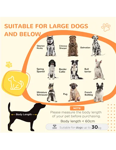 PawHut 2-in-1 Dog Cage & Side Table, with Two Doors, Cushion, for Large Dogs