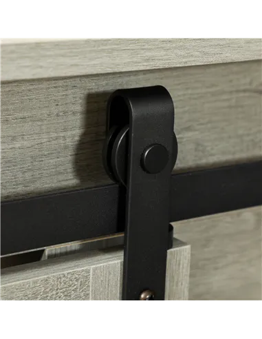 PawHut Dog Crate Furniture for Large Dogs, Double Dog Cage for Small Dogs, with Divider - Grey