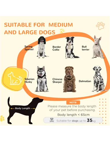 PawHut Indoor Dog Kennel w/ Soft Cushion, Double Door for Large Dogs, 106 x 74 x 81.5cm, Grey