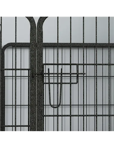 PawHut Heavy Duty Dog Playpen, 4 Panel Puppy Pen, Foldable Dog Kennel Both Indoor Outdoor Use Collapsible Design 82L x 82W x 60H