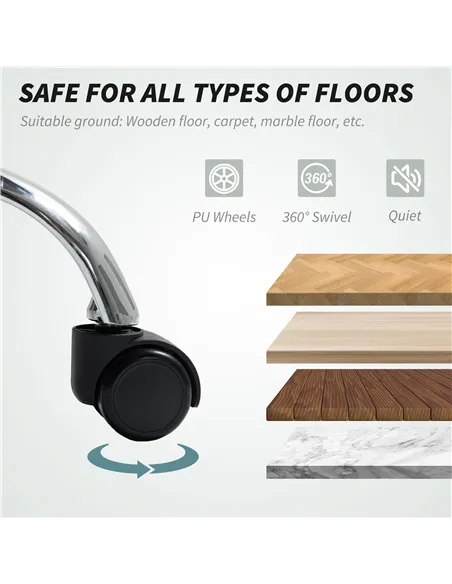 HOMCOM Executive Office Chair with 6-point Massage and Heat - Dark Brown