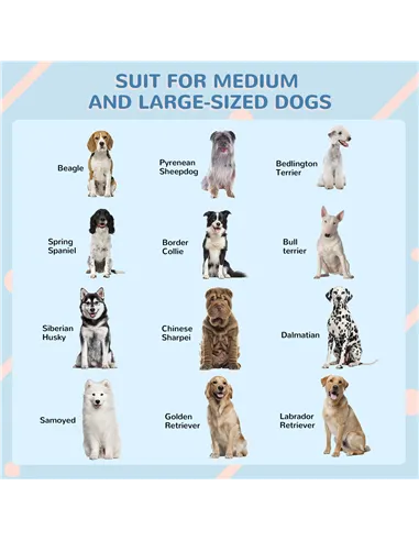 PawHut Plastic Weather-Resistant Dog House, for Indoors and Outdoors, Large Dogs - Grey