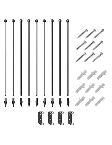 PawHut 80cm 8 Panels Heavy Duty Dog Pen, Pet Playpen for Indoors, Outdoors, Small, Medium Dogs