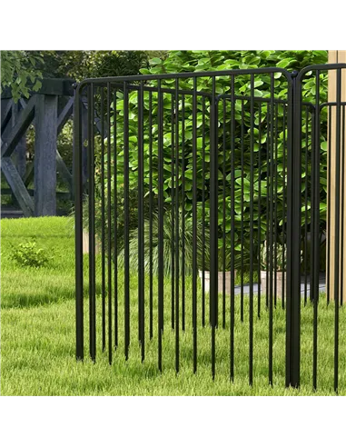 PawHut 100cm 8 Panels Heavy Duty Dog Pen, Pet Playpen for Indoors, Outdoors, Small, Medium, Large Dogs