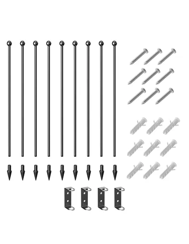 PawHut 60cm 8 Panels Heavy Duty Dog Pen, Pet Playpen for Indoors, Outdoors, Small Dogs