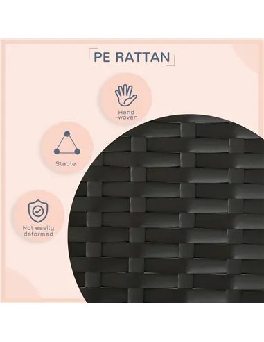 PawHut Extendable Elevated Dog Bed, Rattan Dog House, with Water-Resistant Roof, Removable Cushion, Cream