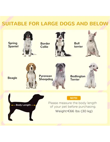 PawHut Wooden Outdoor Dog House, with Asphalt Openable Top, Removable Floor, Clear Front Panel, Curtain, 103 x 77 x 83cm