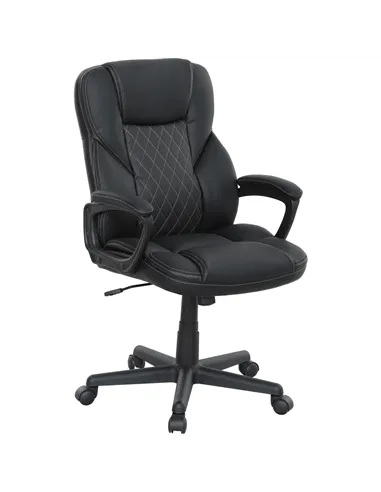 HOMCOM High Back Executive Office Chair, PU Leather Swivel Desk Chair with Tilt Function, Armrests and Adjustable Height for Hom