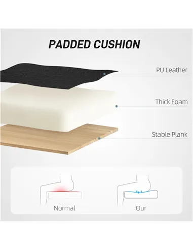 HOMCOM High Back Executive Office Chair, PU Leather Swivel Desk Chair with Tilt Function, Armrests and Adjustable Height for Hom