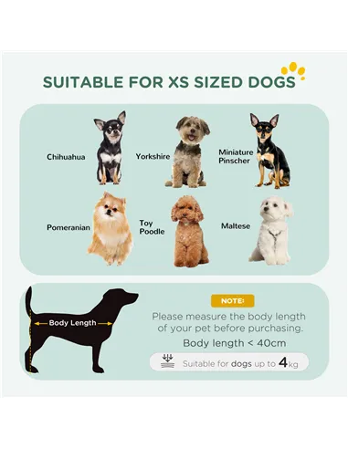 PawHut Foldable Dog Crate with Two Doors with Tray, Soft Cushion, for Extra Small Dogs, 60 x 40 x 50, Black