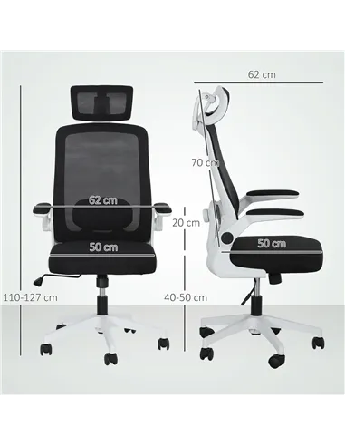 HOMCOM Multi-Adjust Office Chair - Black