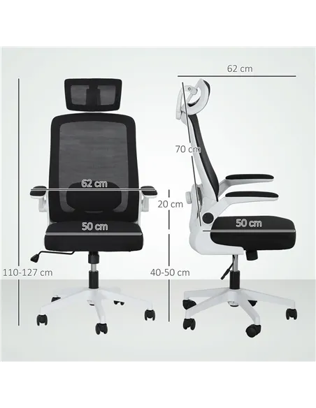 HOMCOM Multi-Adjust Office Chair - Black