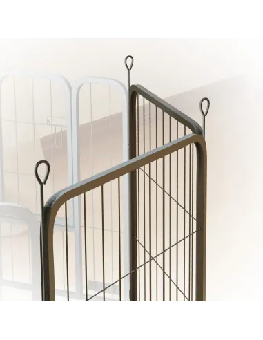 PawHut Two-Piece Dog Pen Expansion Pack for Small Dogs, 60cm Tall Animal Pen with Three Connecting Stakes