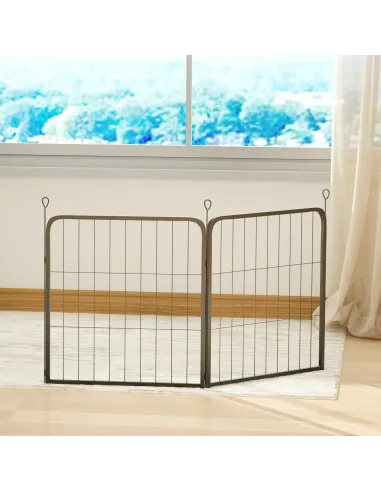 PawHut Two-Piece Dog Pen Expansion Pack for Small Dogs, 60cm Tall Animal Pen with Three Connecting Stakes