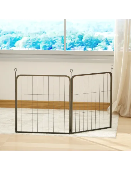 PawHut Two-Piece Dog Pen Expansion Pack for Small Dogs, 60cm Tall Animal Pen with Three Connecting Stakes