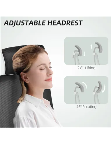 HOMCOM Multi-Adjust Office Chair - Black