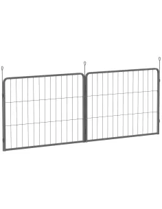 PawHut 2 Piece Dog Pen Expansion Pack for 60cm High Pet Playpen with 3 Stakes, for Small Dogs