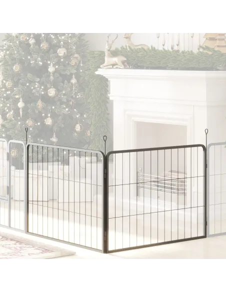 PawHut 2 Piece Dog Pen Expansion Pack for 60cm High Pet Playpen with 3 Stakes, for Small Dogs