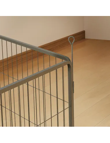 PawHut 2 Piece Dog Pen Expansion Pack for 60cm High Pet Playpen with 3 Stakes, for Small Dogs