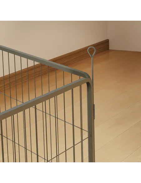 PawHut 2 Piece Dog Pen Expansion Pack for 60cm High Pet Playpen with 3 Stakes, for Small Dogs