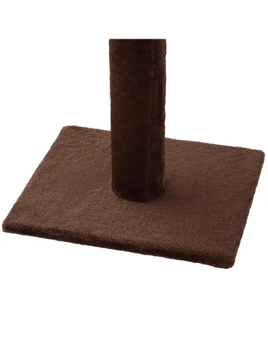 PawHut Floor to Ceiling Cat Tree Height Adjustable 230-260cm, 5-Tier Cat Tower with Scratching Post, Hammock, Perches, Climbing 