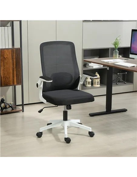 HOMCOM Mesh Back Adjustable Office Chair - Black