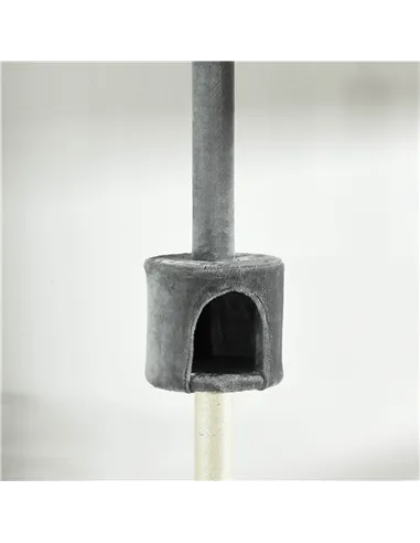 PawHut Floor to Ceiling Cat Tree for Indoor Cats, Kitten Tower, Condo, Multi-Layer Activity Center, Indoor Pet Play House with S