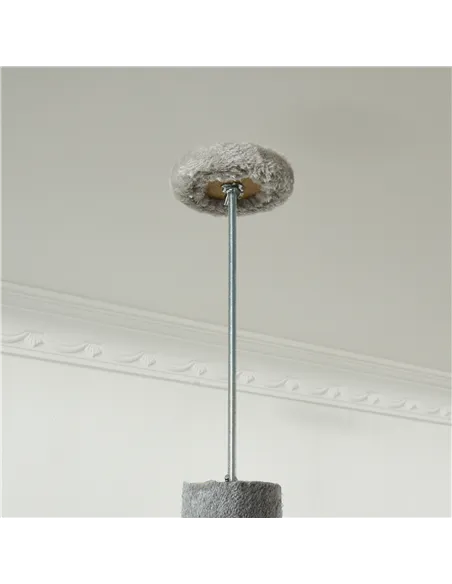 PawHut Floor to Ceiling Cat Tree for Indoor Cats, Kitten Tower, Condo, Multi-Layer Activity Center, Indoor Pet Play House with S