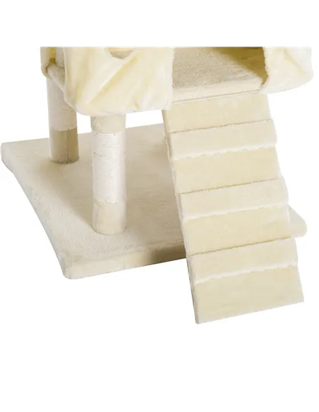 PawHut Cat Tree for Indoor Cats Play Tower Activity Center Kitten Scratch Post Climbing Tower 181 cm