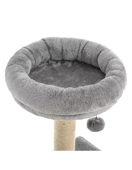PawHut 96cm Cat Tree for Indoor Cats Condo Sisal Scratching Post Cat Tower Kitten Play House Dangling Ball Activity Center Furni