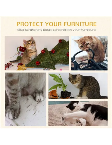 PawHut 100cm Cat Tree for Indoor Cats, Cat Tower Condo for Kittens with Cat House Sisal Scratching Posts, Hanging Ball Toys, Per