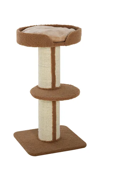 PawHut 91cm Cat Tower Scratching Posts Cat Tree for Indoor Cats Kitten Activity Centre Brown