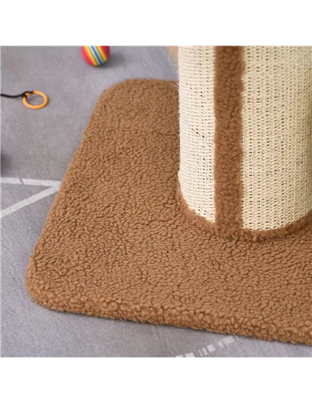 PawHut 91cm Cat Tower Scratching Posts Cat Tree for Indoor Cats Kitten Activity Centre Brown