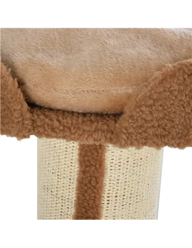 PawHut 91cm Cat Tower Scratching Posts Cat Tree for Indoor Cats Kitten Activity Centre Brown