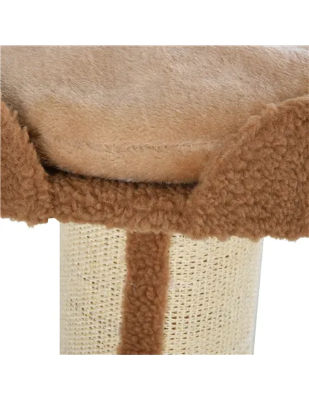 PawHut 91cm Cat Tower Scratching Posts Cat Tree for Indoor Cats Kitten Activity Centre Brown