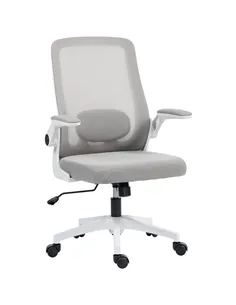 HOMCOM Mesh Back Adjustable Office Chair - Grey