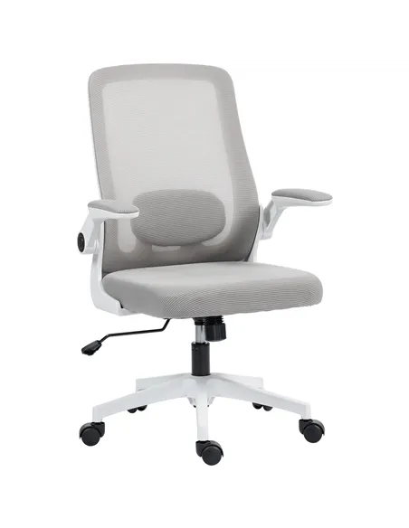 HOMCOM Mesh Back Adjustable Office Chair - Grey