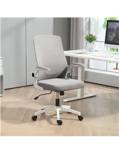 HOMCOM Mesh Back Adjustable Office Chair - Grey 2