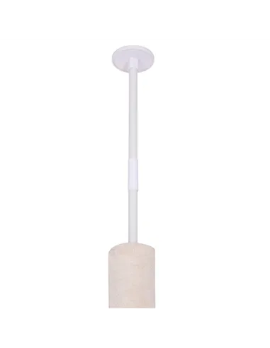 PawHut Floor to Ceiling Cat Tree Height Adjustable 230-260cm, 5-Tier Cat Tower with Scratching Post, Hammock, Perches, Climbing 