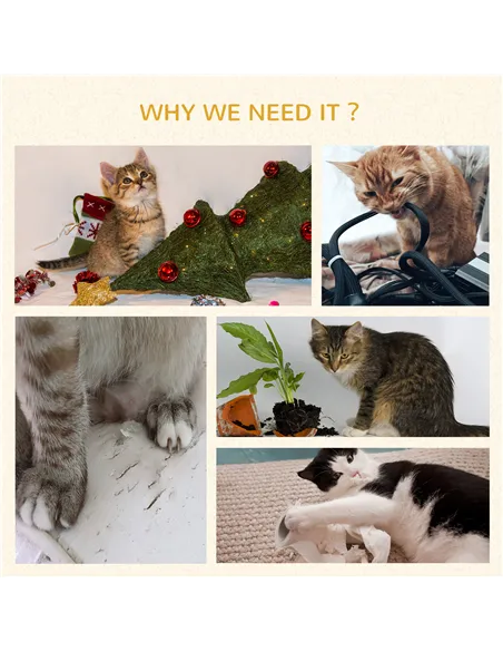 PawHut 104 cm Cat Tree, Cat Condo Tree Tower, Cat Activity Centre with Scratching Posts, Plush Perches, Hanging Ball - Blue